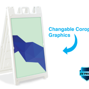 White Signicade Deluxe A-Frame